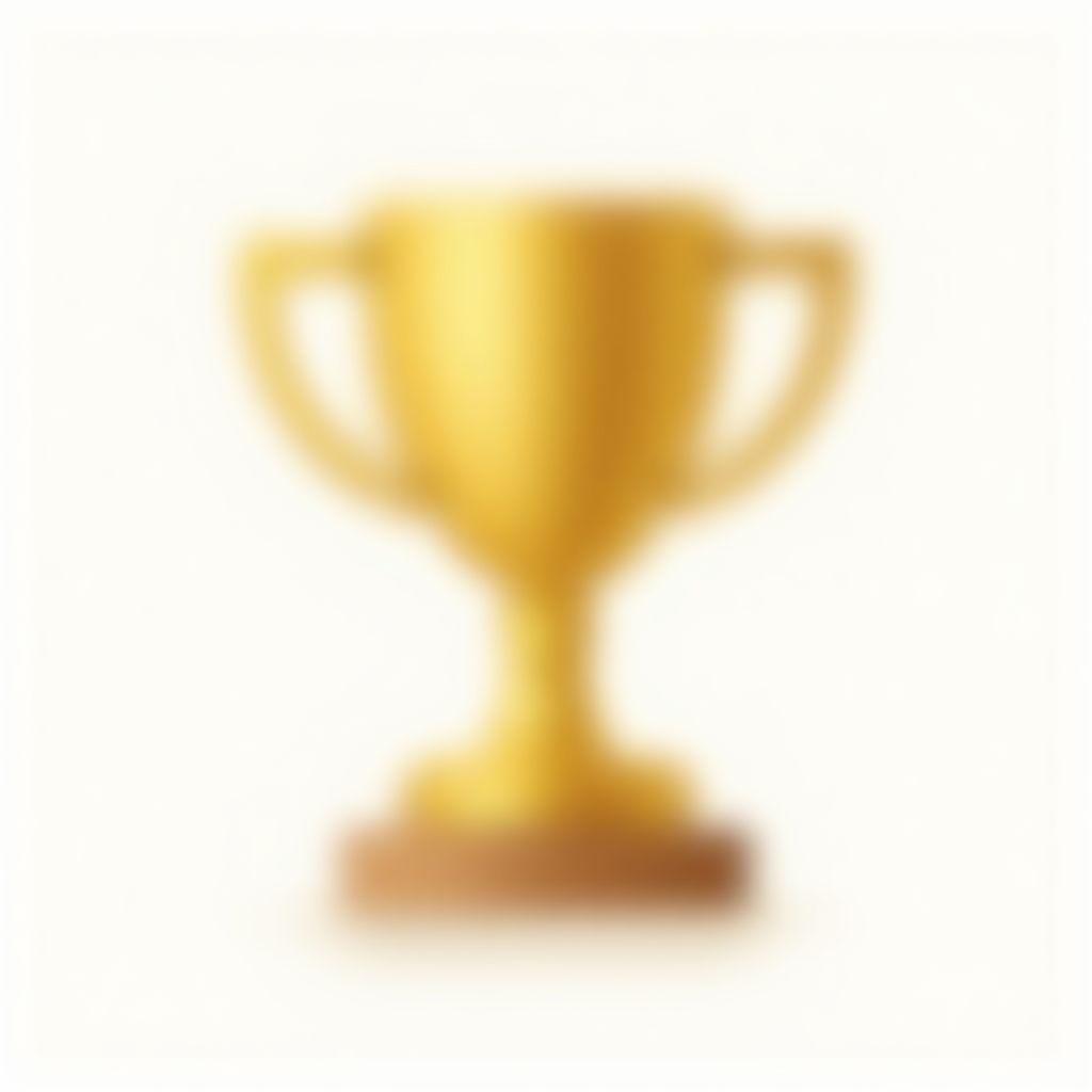 Icon einer Trophäe für Designauszeichnungen
