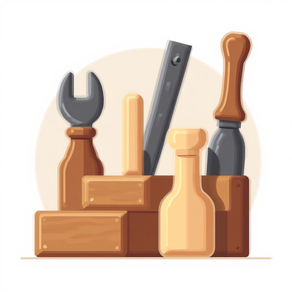 Icon von Handwerkswerkzeugen für Meisterhandwerk