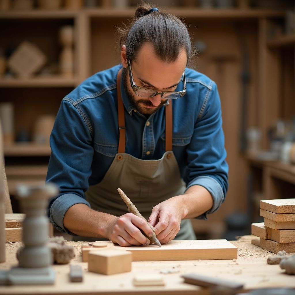 Nachhaltige Möbelproduktion in unserer Werkstatt